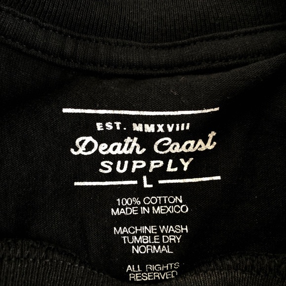 Black Death Coast graphic tee - Picture 3 of 3